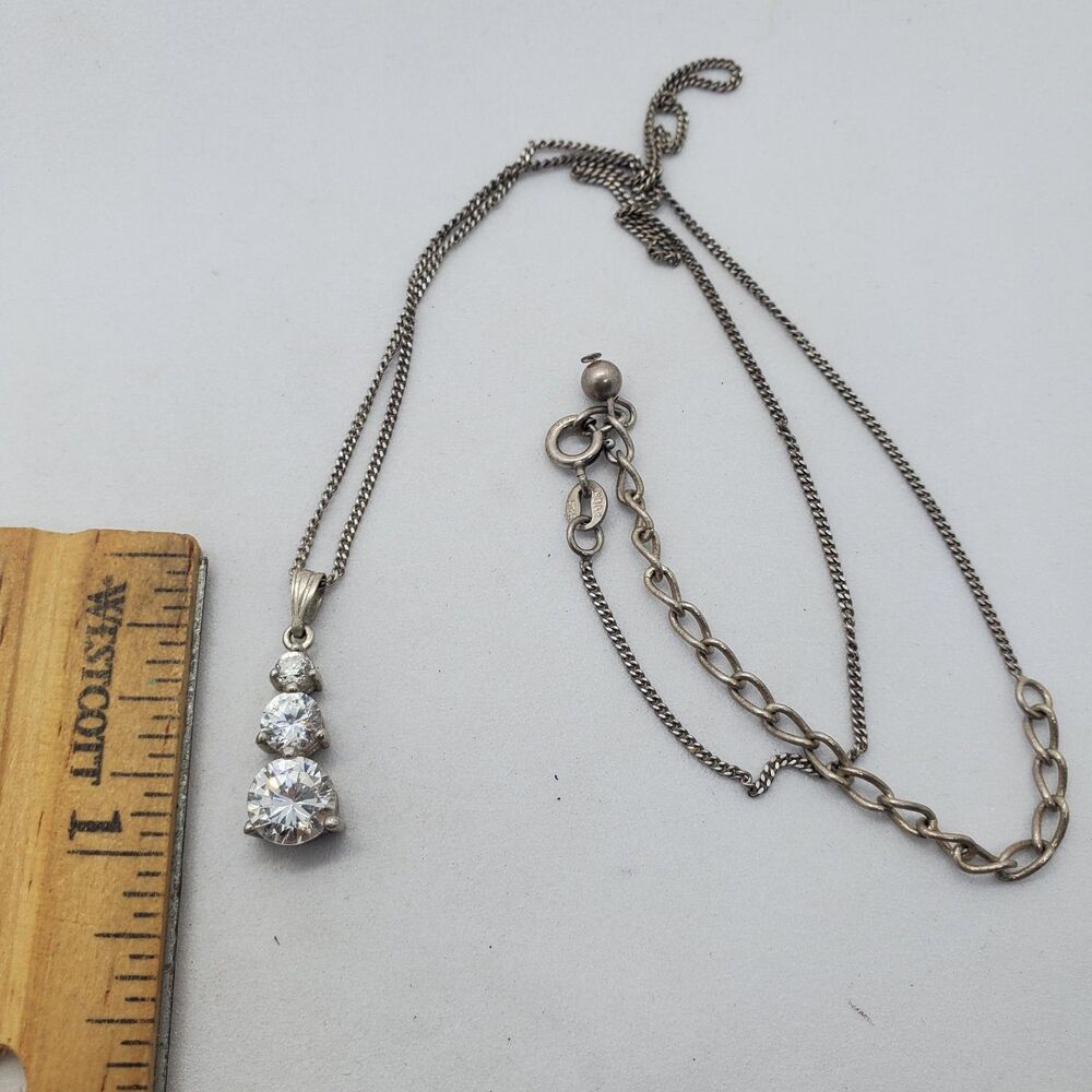 Avon 15 to 18" Sterling Silver Necklace 925
